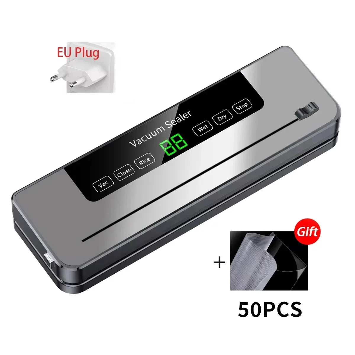 Automatic Vacuum Sealer with Built-in Cutter