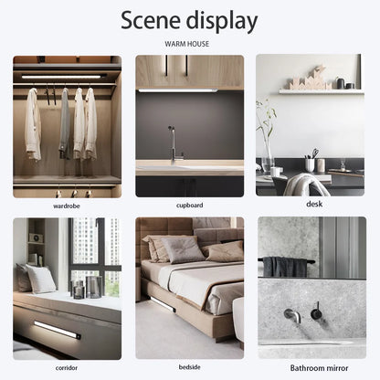 Lampe LED Détecteur de Mouvement Rechargeable USB