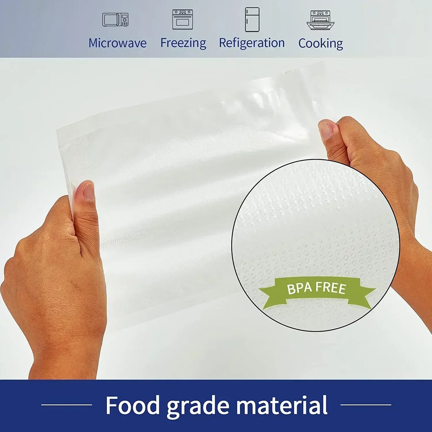 Vacuum Food Storage Bags - Pack of 50