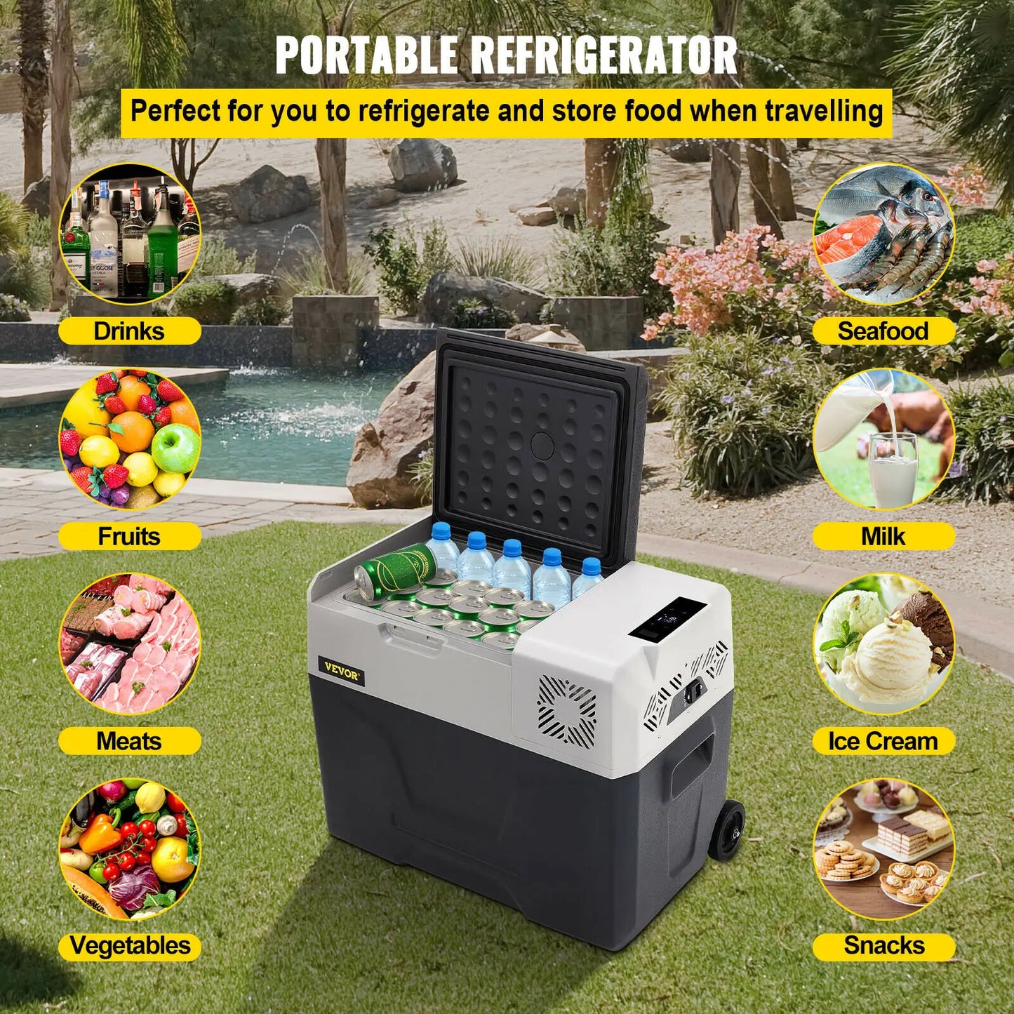 Mini Réfrigérateur Portable 30L-50L - Compresseur 220V