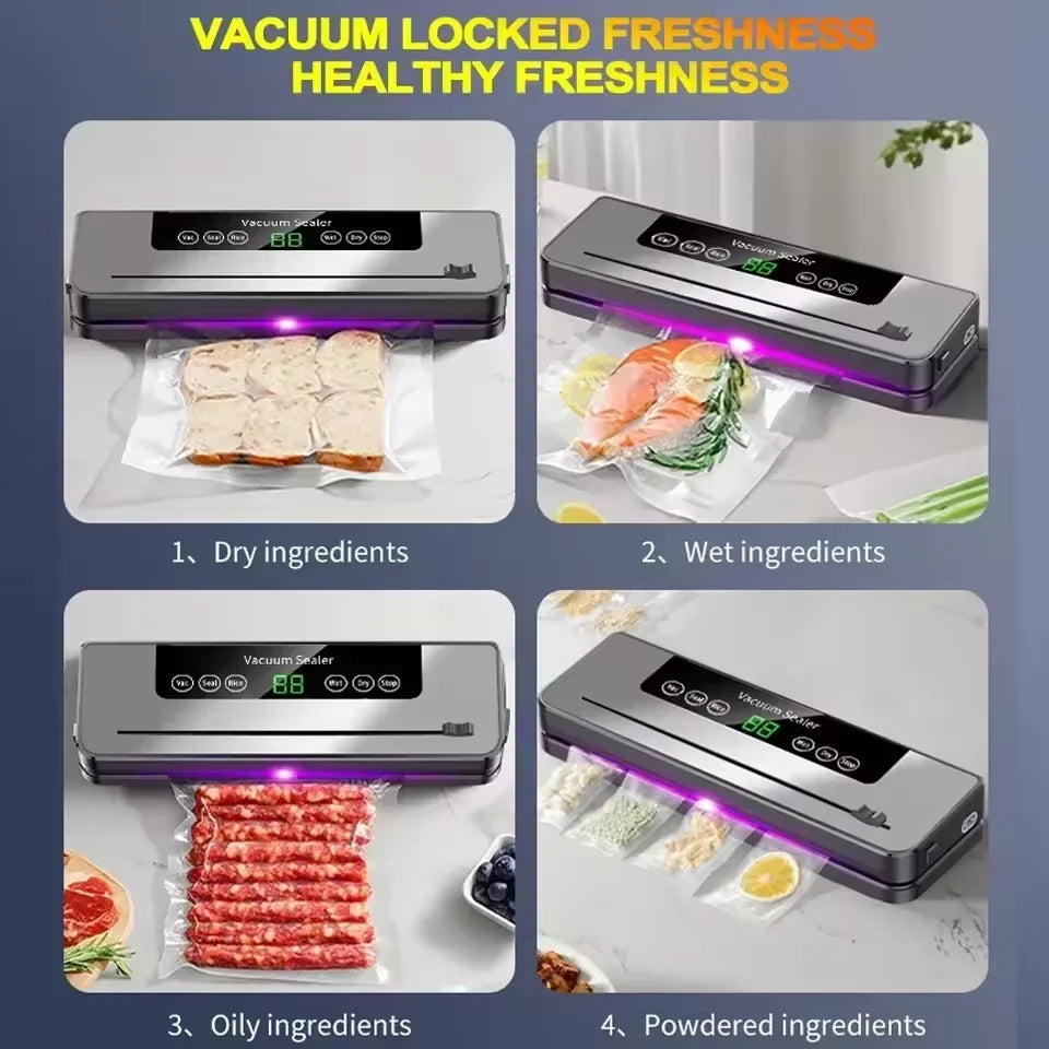 Automatic Vacuum Sealer with Built-in Cutter