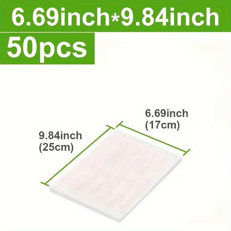 Vacuum Food Storage Bags - Pack of 50