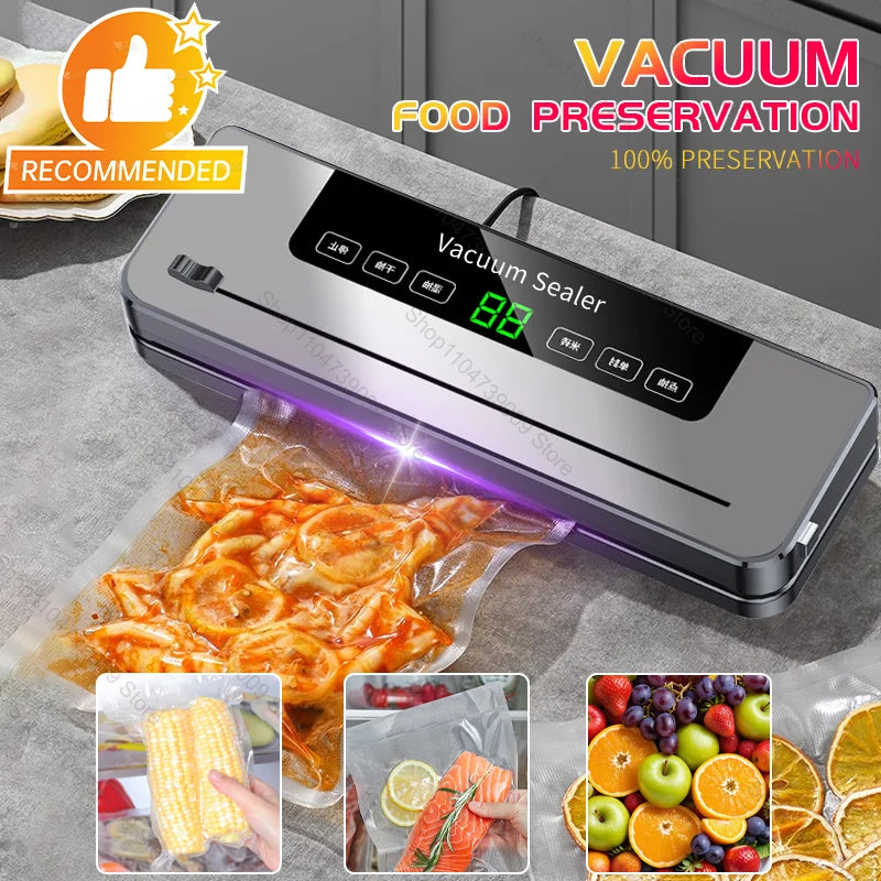 Automatic Vacuum Sealer with Built-in Cutter