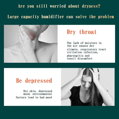 2L Dual Spray Air Humidifier - USB Wireless
