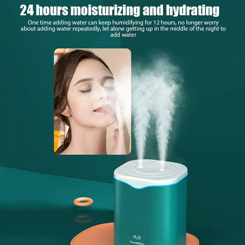 2L Dual Spray Air Humidifier - USB Wireless