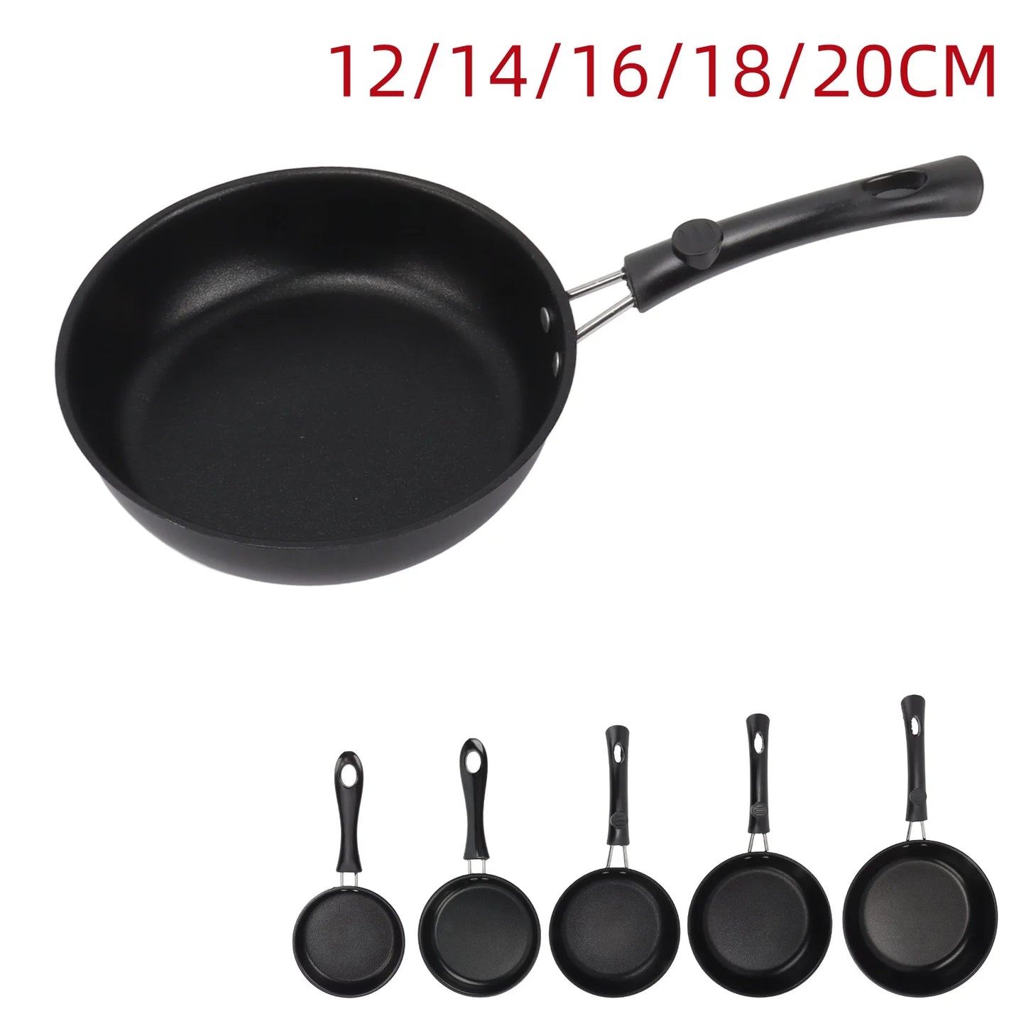 Mini Frying Pan 12-20cm - Non-Stick Stainless Steel