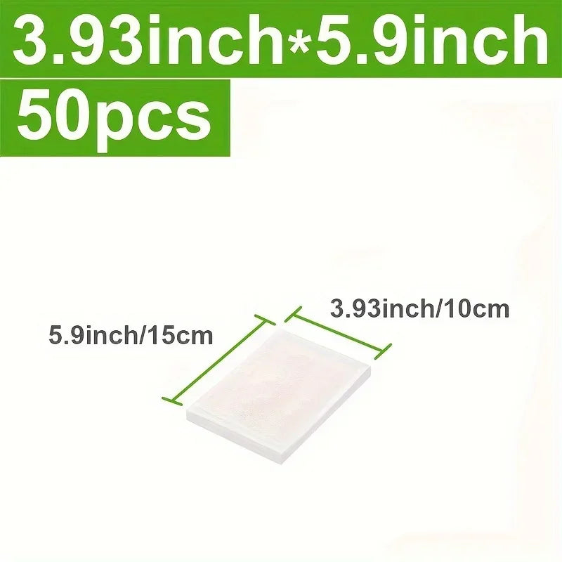 Vacuum Food Storage Bags - Pack of 50