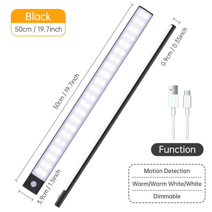 Lampe LED Détecteur de Mouvement Rechargeable USB