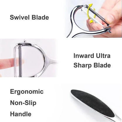 Éplucheur Multifonction en Acier Inoxydable